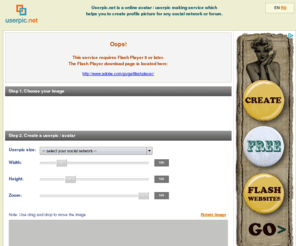 userpic.net: userpic.net - Create your own avatar / userpic for free!
Create own avatar / userpic for your social network online. No size limits, no logo. Makes your profile picture for free!