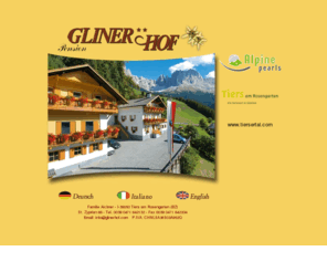 glinerhof.com: Pension Glinerhof -  Tiers - Südtirol - Italien
Pension Glinerhof** Tiers