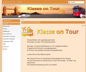 klassentour.de: Willkommen auf der Startseite
Klassentour.de * Profi für Klassenfahrt, Städtereisen, Gruppenreisen und Schulfahrten. Ausgewählte Ziele in ganz Europa.