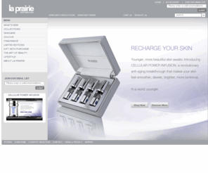 laprairie-group.com: La Prairie
La Prairie products help prolong the youthful appearance of even the most delicate skin. Each one confronts the problem of premature aging, environmental hazards and the stress of contemporary life. La Prairie is a beauty company with an unparalleled commitment to excellence, luxury and the science of skincare.