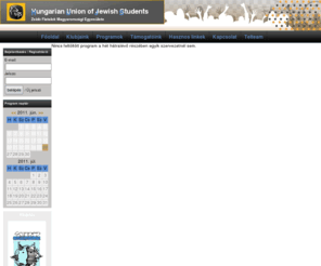 ujs.hu: UJS : : zsidó ifjúsági programajánló
UJS : : zsidó ifjúsági programajánló