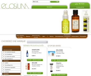 ecosium.com: Vente de produits de beauté - Ecosium
Avec les produits cosmétiques bio Ecosium, découvrez toutes les alternatives aux cosmétiques traditionnelles