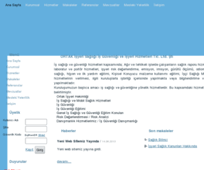 izmirosgb.net: Ortak Özel İşyeri Sağlığı İş Güvenliği ve İş Eğitimi Hizmetleri Tic. Ltd. Şti
Ortak Özel İşyeri Sağlığı İş Güvenliği ve İş Eğitimi Hizmetleri Tic. Ltd. Şti web sitesi 