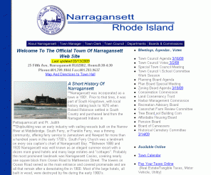 narragansettri.gov: The Official Town Of Narragansett Rhode Island Web Site
Public Notices, What's New, Meetings, Agendas , Votes >>Assessor's Online Database  >>Town Council Agenda Books >Narragansett Code of Ordinances Request For Proposals, Bids, Specifications And Forms >> Pay Your Taxes Online and more