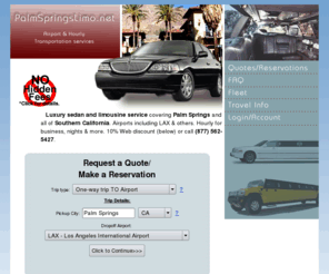 palmspringslimo.net: Palm Springs Limo Reservations - Sedan,Stretch,more
