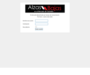 alzasybajas.com: Alzas y Bajas, te da la bienvenida
Joomla! - el motor de portales dinámicos y sistema de administración de contenidos