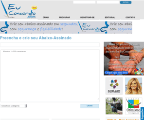 euconcordo.com: EuConcordo.com - Abaixo-Assinado Online
