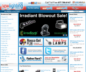 newlighting.com: New Lighting - New Stage & Theatrical Lighting Equipment, LED, Trussing
Buy, Sell, and Trade New Stage and Theatrical Lighting Equipment, Trussing, LED, Follow Spots, and more. We offer a 180-Day Guarantee on most of our inventory. Our reputation for quality equipment and excellent customer service has made us the best since 1999.