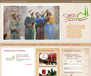 clanis.info: Associazione Clanis, la Toscana in Valdichiana
Il Consorzio Clanis raccoglie strutture ricettive, esercizi commerciali e istituzioni della Valdichiana. L'associazione promuove lo sviluppo turistico Valdichiana in tutte le sue forme.