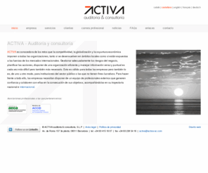 activa-ac.es: Auditoría y consultoría en Barcelona - ACTIVA
ACTIVA es una Auditoría y consultoría de Barcelona.