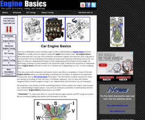 enginebasics.com: Engine Basics | Car How To | EFI Tuning Basics | Repair Articles
Engine Basics is dedicated to understanding car basics including combustion, EFI Tuning basics and electric motors through educational engine articles.