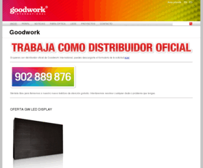 goodworkint.es: GoodWork -  High power LED, Power LED, Fibra Optica, Iluminación
Goodwork Internacional, sistemas de iluminación: lamparas de leds, high power led, fibra óptica