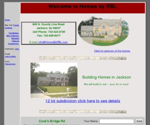 homesbyrbl.com: Homes by RBL New home construction, lots and subdivisions Jackson NJ.
