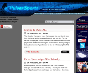 pulversports.com: Pulver Sports - Sports Agency
Pulver Sports, founded by Ian Pulver, Pulver Sports represents world class athletes.