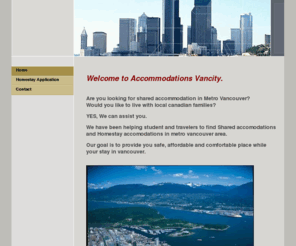 accommodationsvancity.com: Home - Accomodations Vancity
A WebsiteBuilder Website