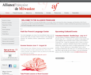 afmilwaukee.org: Alliance Francaise de Milwaukee - Alliance Francaise de Milwaukee
Alliance Francaise de Milwaukee - The mission of l'Alliance Francaise de Milwaukee is to promote, share, and enjoy the culture, language, and friendship of the French-speaking world.