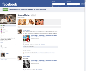 always-mariah-facebook.tk: Incompatible Browser | Facebook
 Facebook is a social utility that connects people with friends and others who work, study and live around them. People use Facebook to keep up with friends, upload an unlimited number of photos, post links and videos, and learn more about the people they meet.