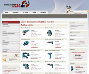 baumaschinenshop24.de: Baumaschinenshop24.de
Besuchen Sie unseren Online Shop Baumaschineshop24.de, wir bieten günstige Makita oder Makita Bohrmaschinen an