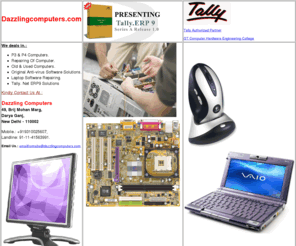 dazzlingcomputers.com: dazzling computers at darya ganj, central delhi, pc & laptop repairing, 
virus troubleshoot.
