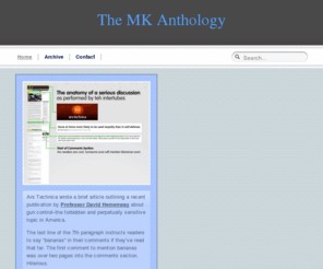 mathewkiang.com: The MK Anthology | (Select ramblings.)
