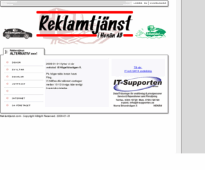 reklamtjanst.com: Reklamtjanst.com ::: Välkommen till vår Hemsida !
