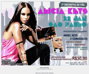 aliciakeys.com.br: ALICIA KEYS BRASIL :: Encontrão de fãs / 22 de Janeiro - SP
