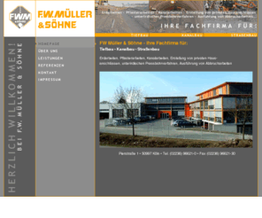 fwmueller.com: F.W. Müller - Tiefbau-Kanalbau-Straßenbau
Tiefbau - Kanalbau - Straßenbau, 50997 Köln (Godorf), Pierstraße 1, Kanalarbeiten, Pflasterarbeiten, Ausschachtungen, Abbrucharbeiten