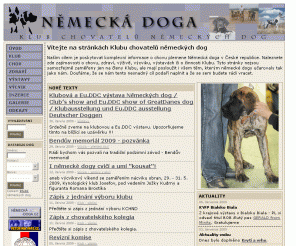 nemecka-doga.cz: Německá doga - Klub chovatelů německých dog
Německá doga - Klub chovatelů německých dog. Komplexní informace o plemeni německé dogy (great dane, deutsche dogge).