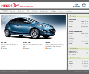 hegre.no: Hegre Auto AS
Biler og folk du kan stole på!