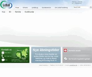 lokal.dk: Lokal Forsikring - Forsikringer til private
Forsikring til private med store prisbesparelser