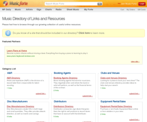 musicforte.net: Music Directory of links and resources
Music Directory of links and resources.