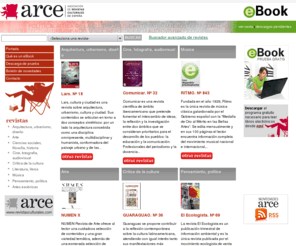 quioscorevistasculturales.es: ARCE  - Revistas culturales en formato electrónico
Compra online tus revistas culturales en formato electrónico: Arketypo, Lars, Experimenta, Visual, Revista Lápiz, Numen, Ilustración de Madrid, Ábaco, HAYFO, Estudios Orteguianos, Comunicar, Grial, Guaraguao, TRAMA & TEXTURAS, Revista de Occidente, L'Avenç, Revista de Libros/Turner, Intramuros, Litoral, CLIJ, La Página Ediciones, Isidora, , Ritmo, Melómano, Scherzo, CD Compact, Opera Actual, Política Exterior, El Ciervo, El Ecologista, El Rapto de Europa, Vanguardia Dossier, Actores, ADE Teatro, 