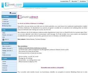 editusdata.lu: Luxweb, portail des Annuaires de Luxembourg
Luxweb, portail des Annuaires de Luxembourg