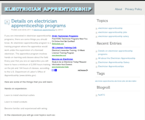 electricianapprenticeship.net: Electrician Apprenticeship
Your online resource for electrician apprenticeships. Find out about electrician apprenticeship salary, jobs, training, and career advice.