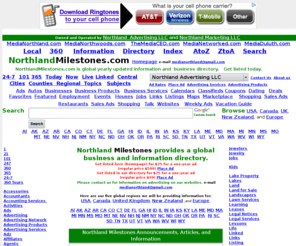 northlandmilestones.com: Milestones Northland Milestones NorthlandMilestones.com Northland Advertising LLC
Northland Milestones includes milestone information and a local milestone directory.