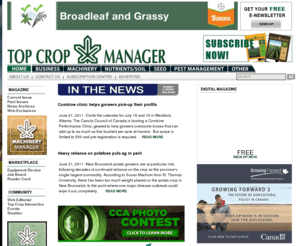 topcropmanager.com: Top Crop Manager
Top Crop Manager, Canada's magazine of crop production and technology, is specifically designed to help top crop producers whose goal is long-term sustainability.