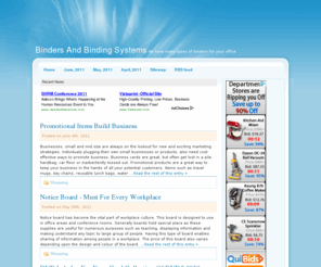 bindersandbindingsystems.com: Binders And Binding Systems
We have many types of binders for your office