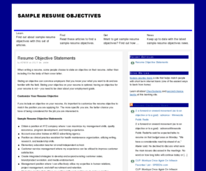 sampleresumeobjectives.net: Sample Resume Objectives — Write Sample Resume Objective Statements
Write Sample Resume Objective Statements