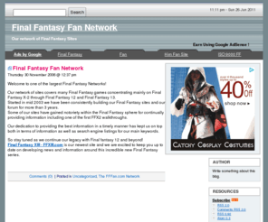 fffan.com: Final Fantasy Fan Network
Final Fantasy Fan network. Largest final fantasy fan site network