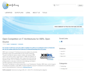 openfiling.org: Openfiling - Open community of practice for filing and XBRL
Open community of practice for filing and XBRL 