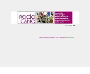 rociocanopintora.com: Rocío Cano Pintora
Pintora paisajista de Jerez de la Frontera, Cádiz, Rocío Cano, Muestra de exposición virtual de su obra. Información de actualidad y noticias sobre Arte y Cultura