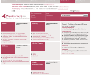 steuerbeguenstigung.info: Startseite | Vereinsrecht.de
