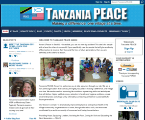 tanzaniapeace.com: Tanzania PEACE
Tanzania PEACE is a Christian organization who's goal is to foster fulfillment of the spiritual and physical needs of Tanzanian PEACE Zones.