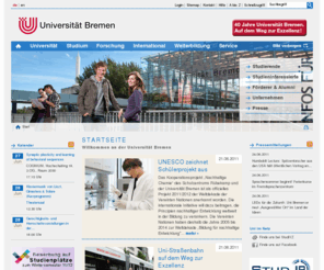 unibremen.biz: Universität Bremen: Startseite
Willkommen auf den Webseiten der Universität Bremen. Die Startseite enthält aktuelle Meldungen und weist den Weg zu den Informationen zu Universität, …