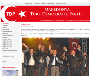 tdp.org.mk: HEP BİRLİKTE . . . . .          DAHA İLERİYE . . . . . - ANA SAYFA
Makedonya Türk Demokratik Partisi