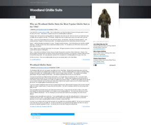 woodlandghilliesuits.com: Woodland Ghillie Suits
Ghillie suits for hiding amongst the trees