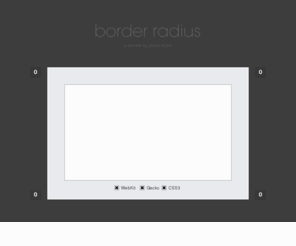 border-radius.com: CSS Border Radius Generator
CSS border radius generator for lazy people.