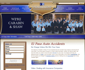 el-paso-auto-accident.com: El Paso Auto Accident Injury Lawyers | Carabin & Shaw
El Paso Auto Accident Injury Lawyers, Carabin & Shaw – Free Consultation