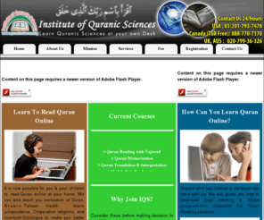 quranicsciences.org: Welcome To Institute of Quranic Sciences
