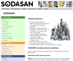 sodasan.cz: SODASAN | Drupal
SODASAN je první firma na světě, která začala vyrábět BIO certifikované prací, mycí, čistící přípravky a mýdla.